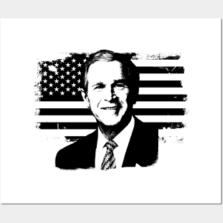 George W. Bush Portrait Posters and Art